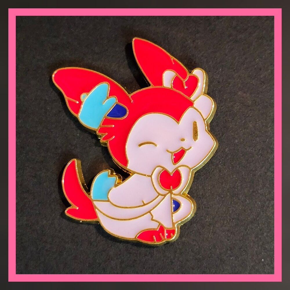 Pokemon Sylveon Chibi 1" Enamel Pin